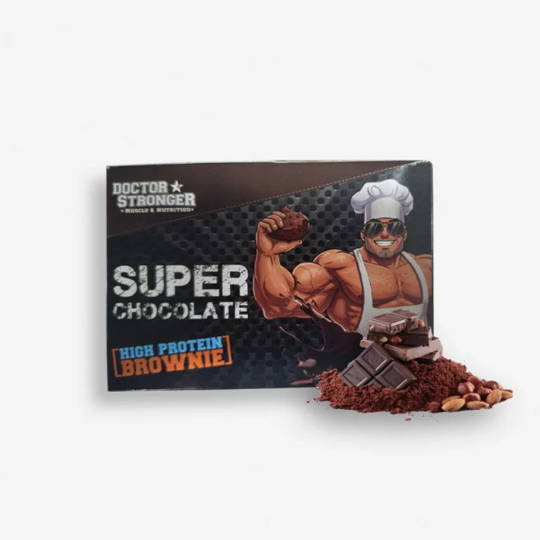 CAJA BROWNIE PROTEIN X6 UNIDADES SABOR SUPER CHOCOLATE – STRONG BAR